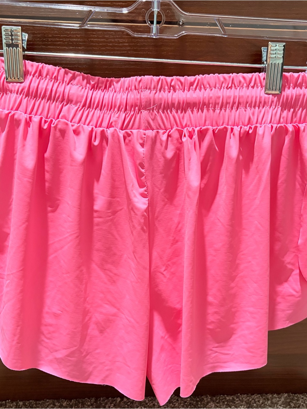Women's Pink Shorts with Drawstring - Picture 4 of 4